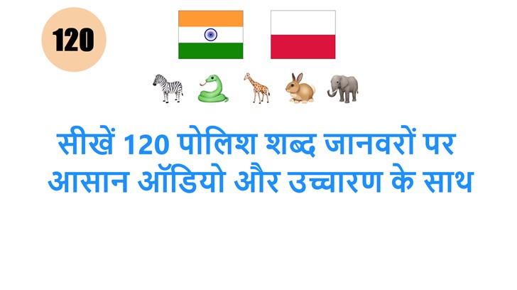 सीखें 120 पोलिश शब्द जानवरों पर: आसान ऑडियो और उच्चारण के साथ